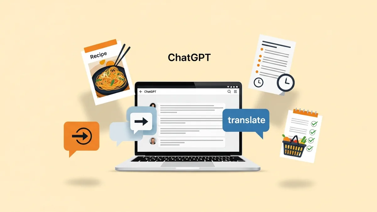 日常のChatGPT活用イメージ